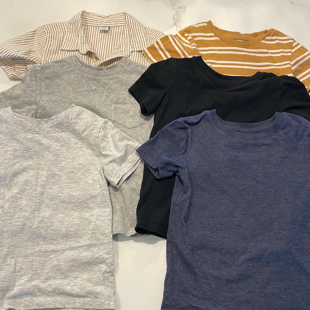 Set of 6- boys short sleeve shirts